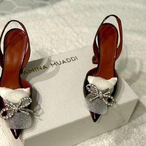 Rosie Sling T .95 Patent Glitter Winter Nude